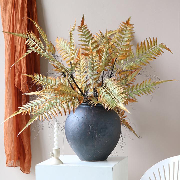 Rustic Artificial Fern Vase Set