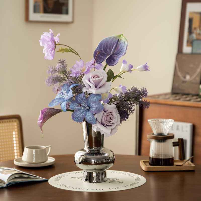 Pastel Purple Artificial Flower Set