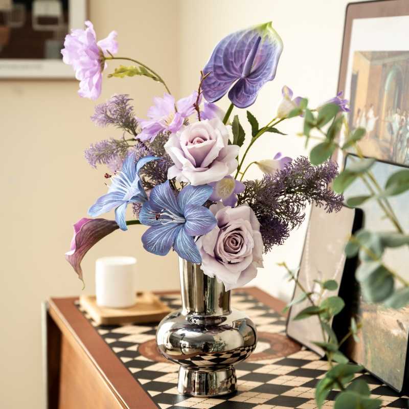 Pastel Purple Artificial Flower Set