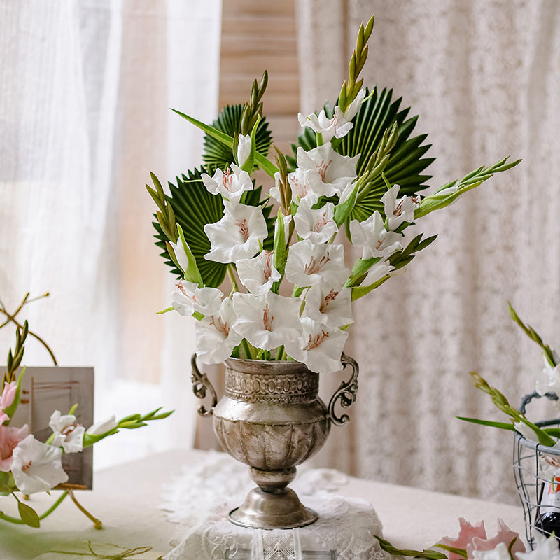 Vintage Elegance Gladiolus Centerpiece