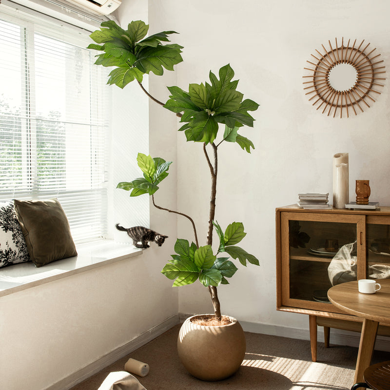 Realistic Breadfruit Faux Tree