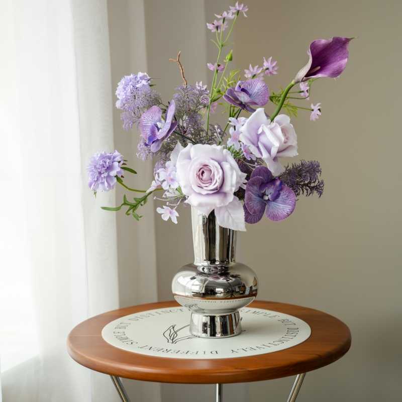 Pastel Purple Artificial Flower Set