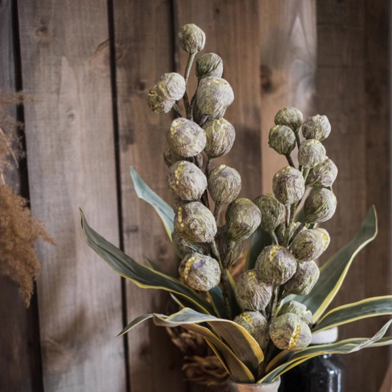 Textured Faux Seed Pod Arrangement