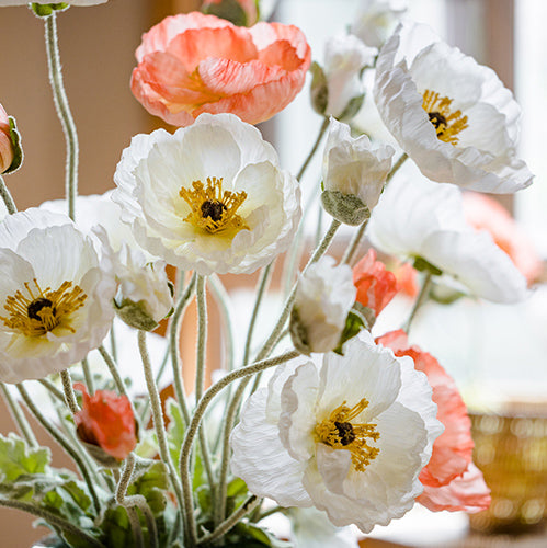 Elegant Poppy Artificial Floral Arrangement