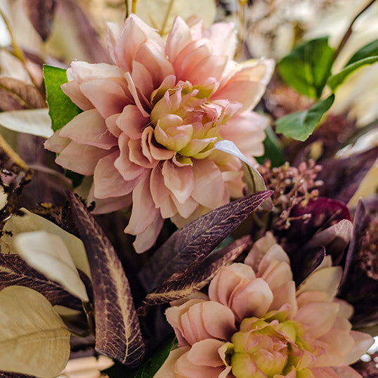 Dahlia Faux Floral Arrangement