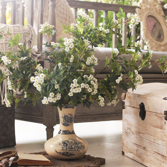 Timeless Faux Spiraea Arrangement