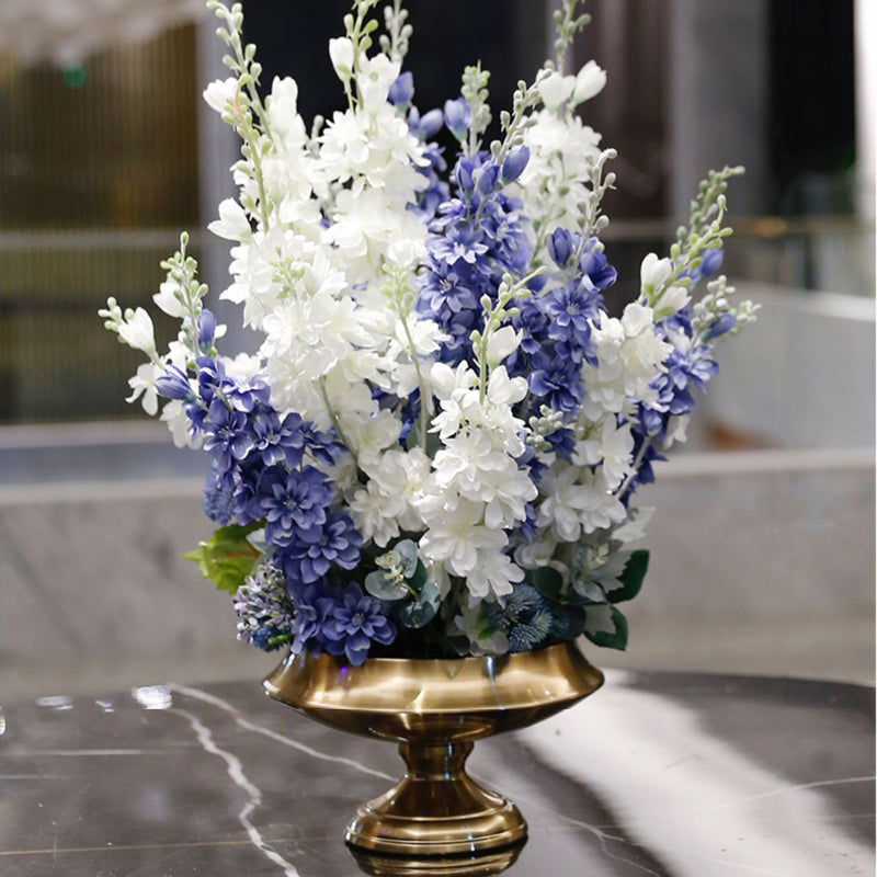 Faux Lilac Floral Centerpiece