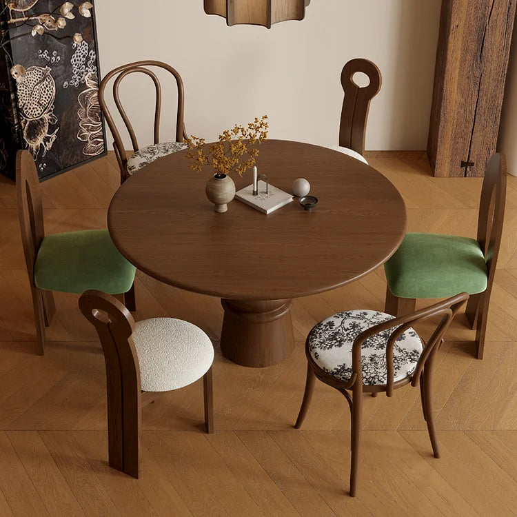 Modern Dining Table Set with Mixed Chair Designs | Artistic Elegance for Contemporary Spaces