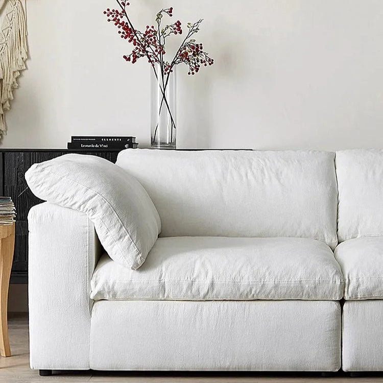 Cloud-Inspired White Sofa – D PETAL