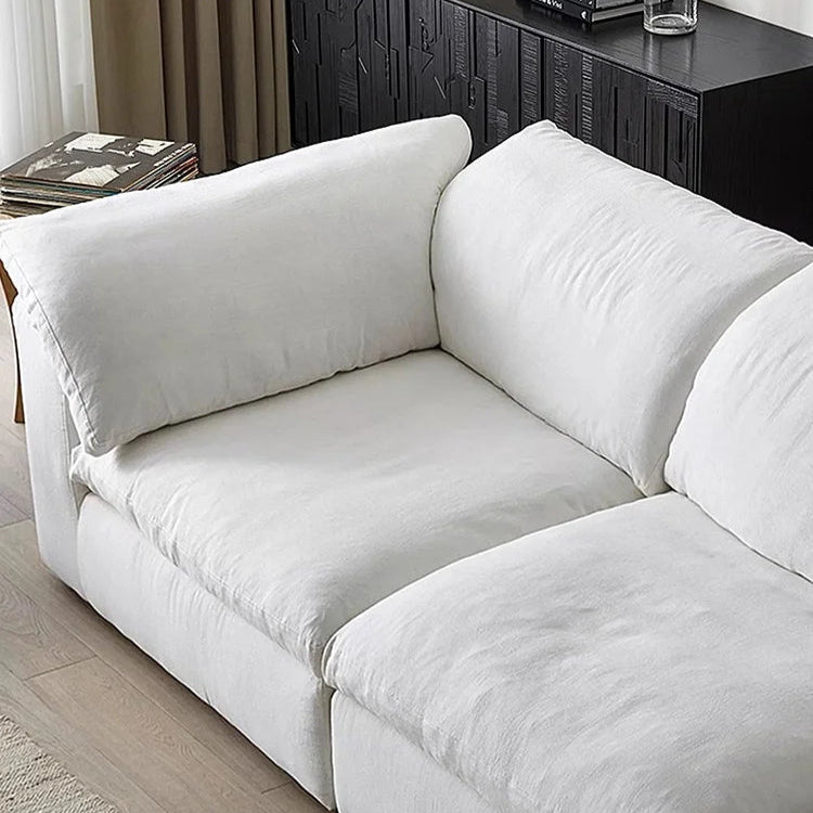 Cloud-Inspired White Sofa | Ultimate Comfort for Minimalist Interiors