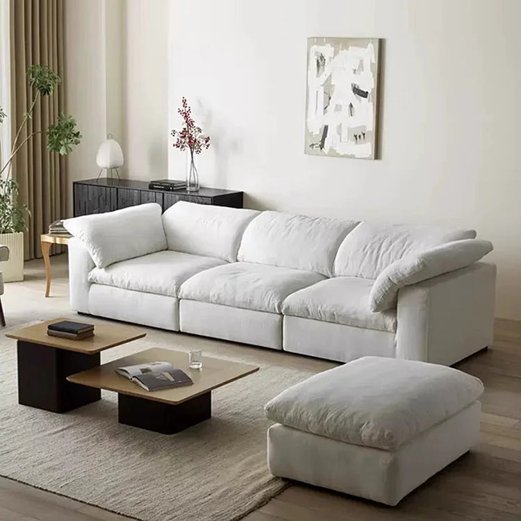 Cloud-Inspired White Sofa | Ultimate Comfort for Minimalist Interiors