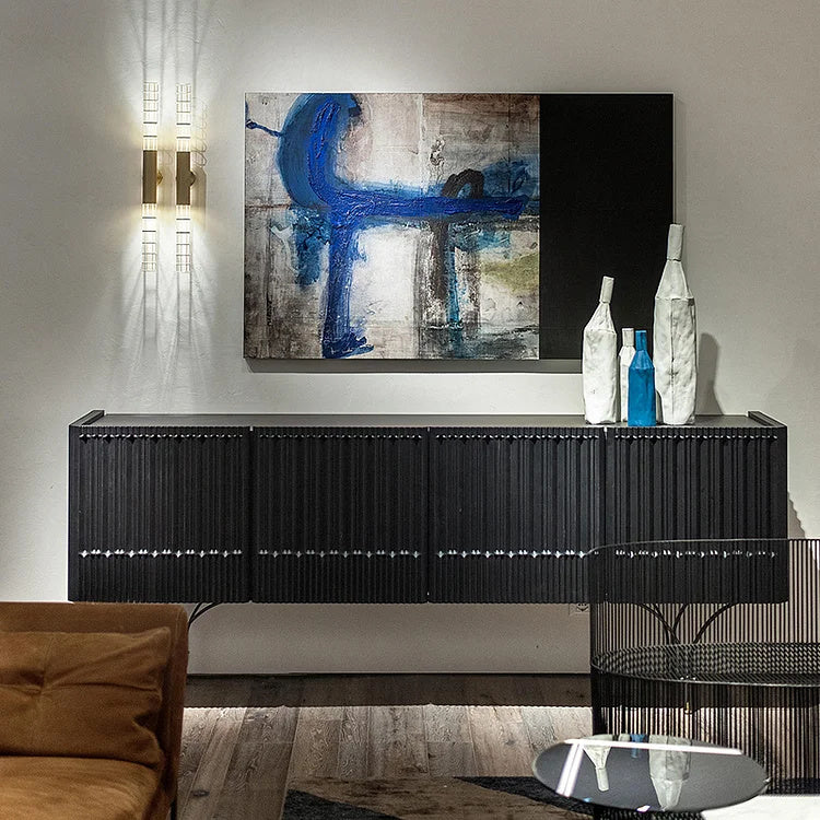 Modern Black Sideboard with Gold Accents | Elegance Meets Functionality