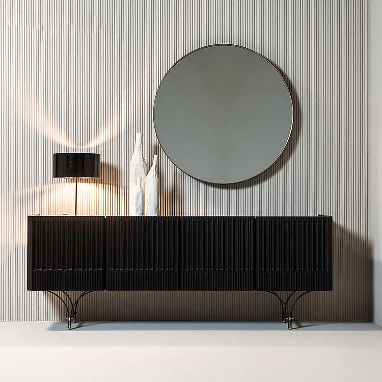 Modern Black Sideboard with Gold Accents | Elegance Meets Functionality