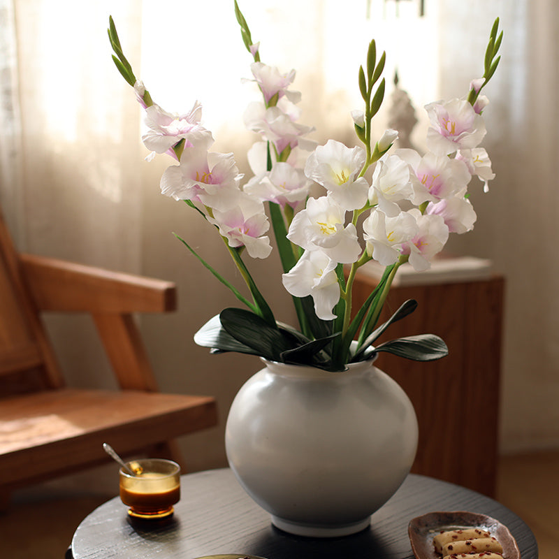 Graceful White Gladiolus Arrangement