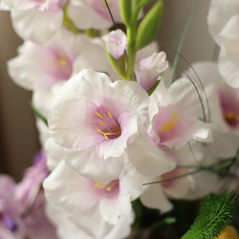 Graceful White Gladiolus Arrangement